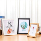 Wooden Photo Frame For Wall Hanging 10X15 15X20 20X25cm A4 Wood Picture Frame Stand For Pictures Photo Decor Commemorative Gift