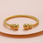 1 fashion bracelet with round balls at both ends, delicate women's bracelet, couple accessory