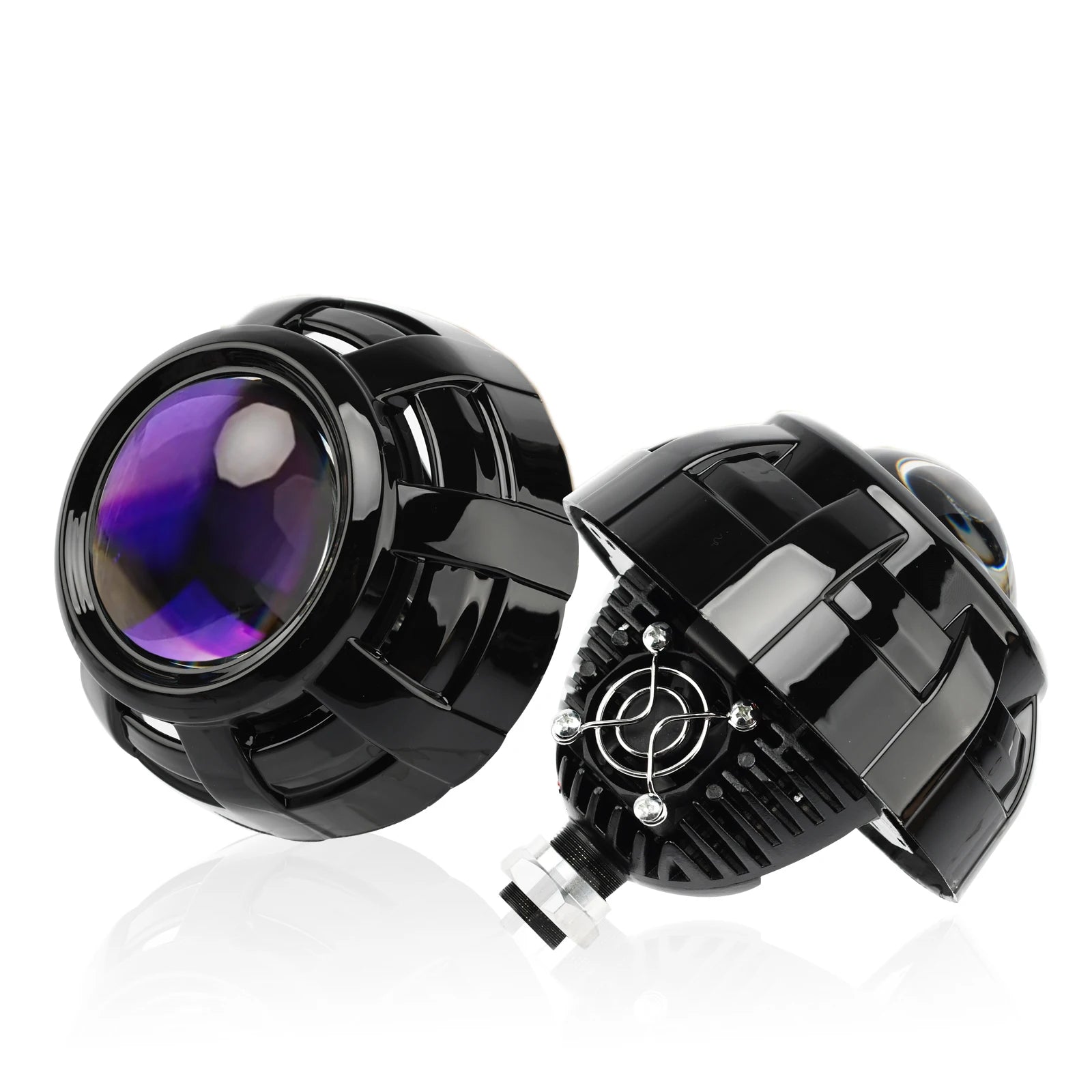 90W 2 PCS 3.0 Inch Blue Bi LED Projector Lens Universal Headlight Retrofit For H1 H4 H7 H11 Auto Light Headlamp Car Accessory