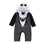 0-24Months Baby Boys Jumpsuits Halloween Costumes Children Halloween Cosplay Party Boy Clothes Long-sleeved Hoodie
