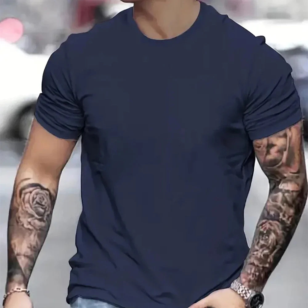 Men's Sports T Shirt Running Gym Fitness T-shirt Summer Fashion Women Casual Short Sleeve Couple Outdoor Tees Hip Hop Streetwear