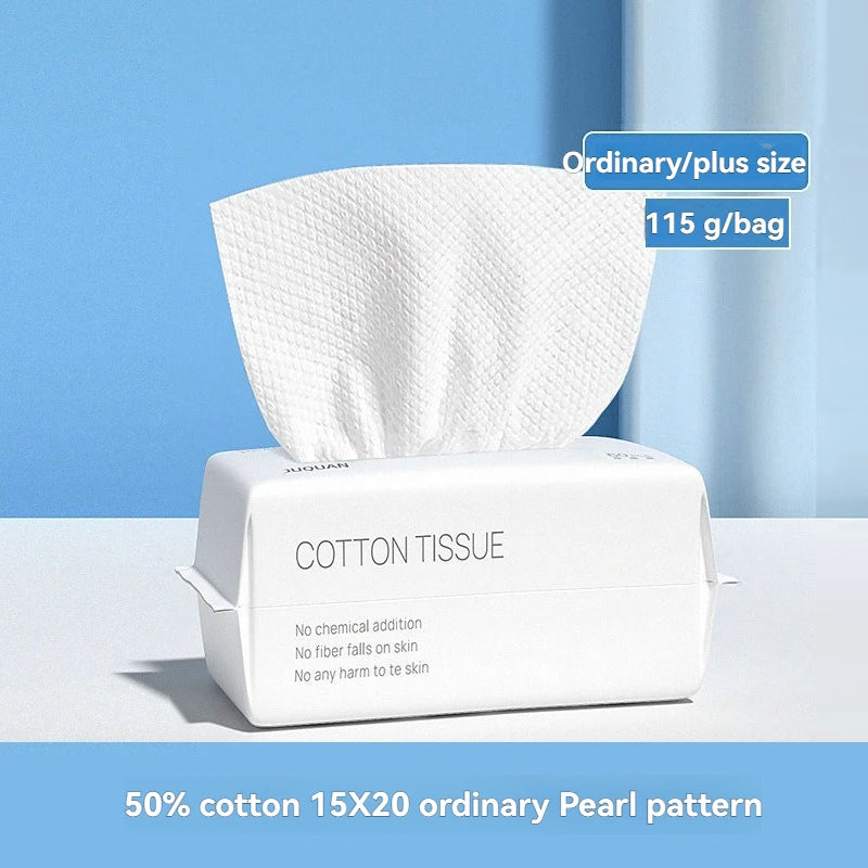 Thickened Disposable Facial Towels - Gentle and Absorbent Cotton Makeup Remover Wipes