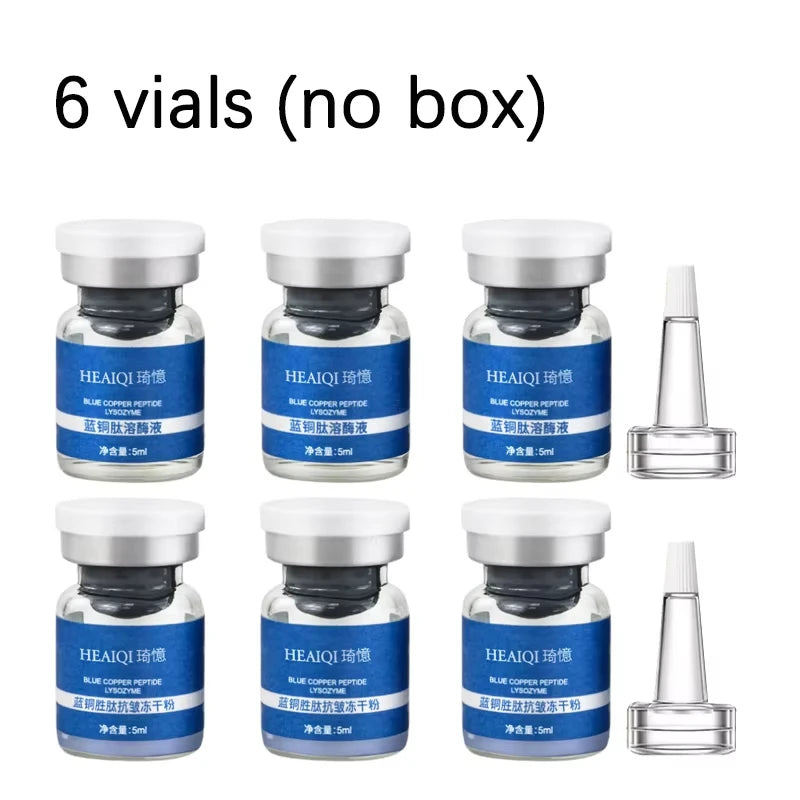 Blue Copper Peptide Freeze-Dried Powder GHK-Cu Essence Deep Hydration Firming Restore Skin Elasticity Rejuvenating SkinCare