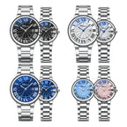 CHENXI Couple Luxury Quartz Wristwatch Stainless Steel Waterproof Luminous Elegant Watch Valentine Gift for Men and Women