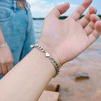 2pcs/set Stainless Steel heart-shaped Charm Couple magnet Bracelet high-quality Jewelry Valentine's Day Gift for Men women