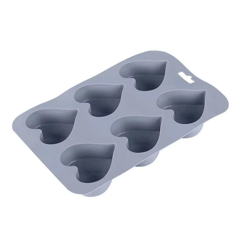 Spot silicone cake mold heart-shaped silicone maffin cup DIY handmade jelly pudding mold oven baking tool