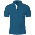 Men's Short Sleeve Polo Shirt Summe Button Classic Fit Casual T-Shirts Oversize Pullover Shirts Man Solid Color Lightweight Tops