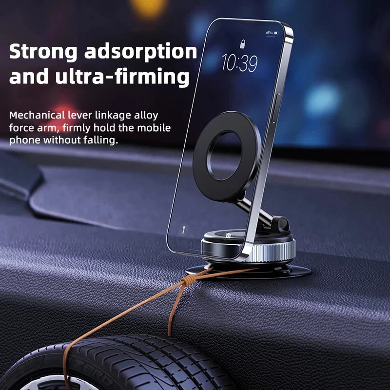 For Magsafe Car Phone Holder Suction Cup Vacuum Magnetic Phone Stand 360° rotatable and Foldable Suction Cup Phone Holder New