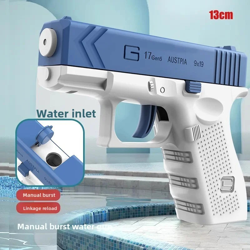 Electric Water Gun Rechargeable Automatic & Manual Spray Gun Capacity Range Up to 32 FT Range for Adults & Kids