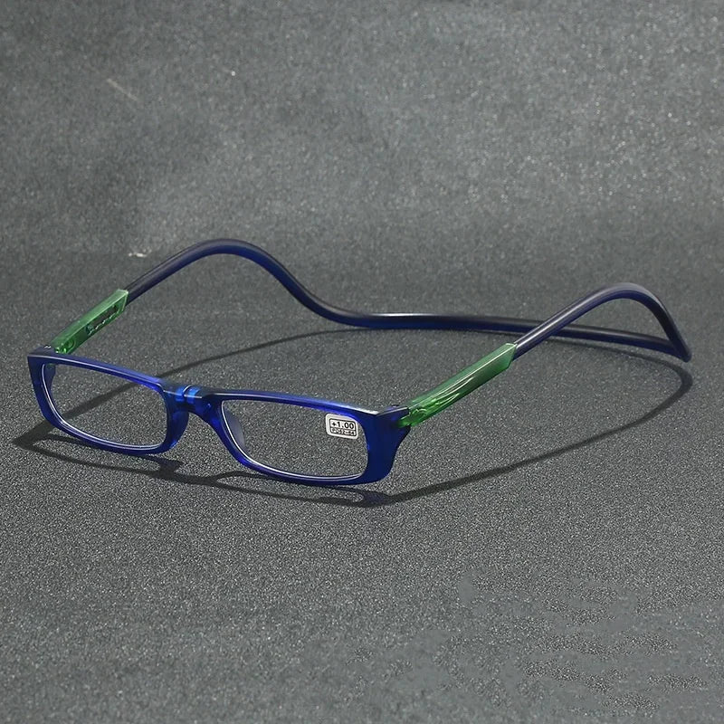 Presbyopic Glasses Presbyopia Protection Goggles Stone Man Mirror Transparent Acetate Rotatable Eye Wholesale Strong Magnetic