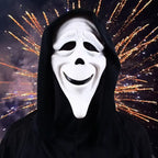 Quality Halloween Movie Scream Horror Face Mask Realistic Creepy Ghost Masks Stick Tongue Out Funny Scary Cosplay Costume  Props