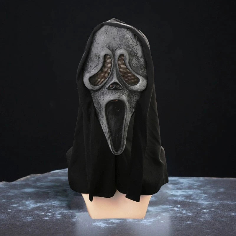 Quality Halloween Movie Scream Horror Face Mask Realistic Creepy Ghost Masks Stick Tongue Out Funny Scary Cosplay Costume Props