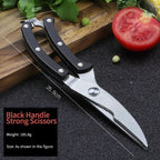 Stainless steel scissors Kitchen special multifunctional cutting food scissors Powerful sharp scissors for chicken bone barbecue