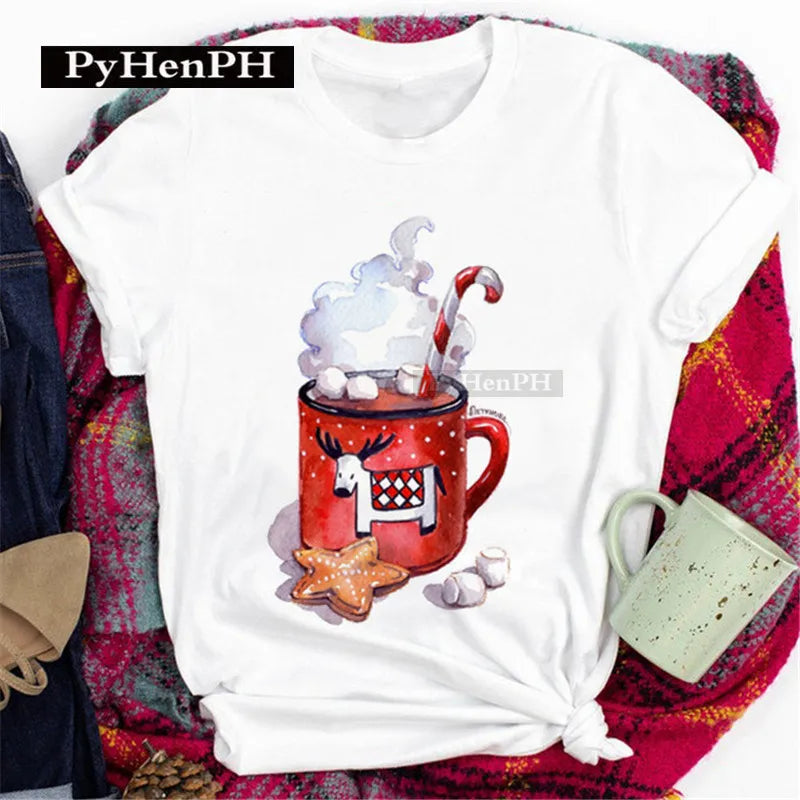 Merry Christmas T Shirt  Personalized and Exquisite Christmas Gift T-shirts and Clothes Women Clothing Aesthetic Clothes