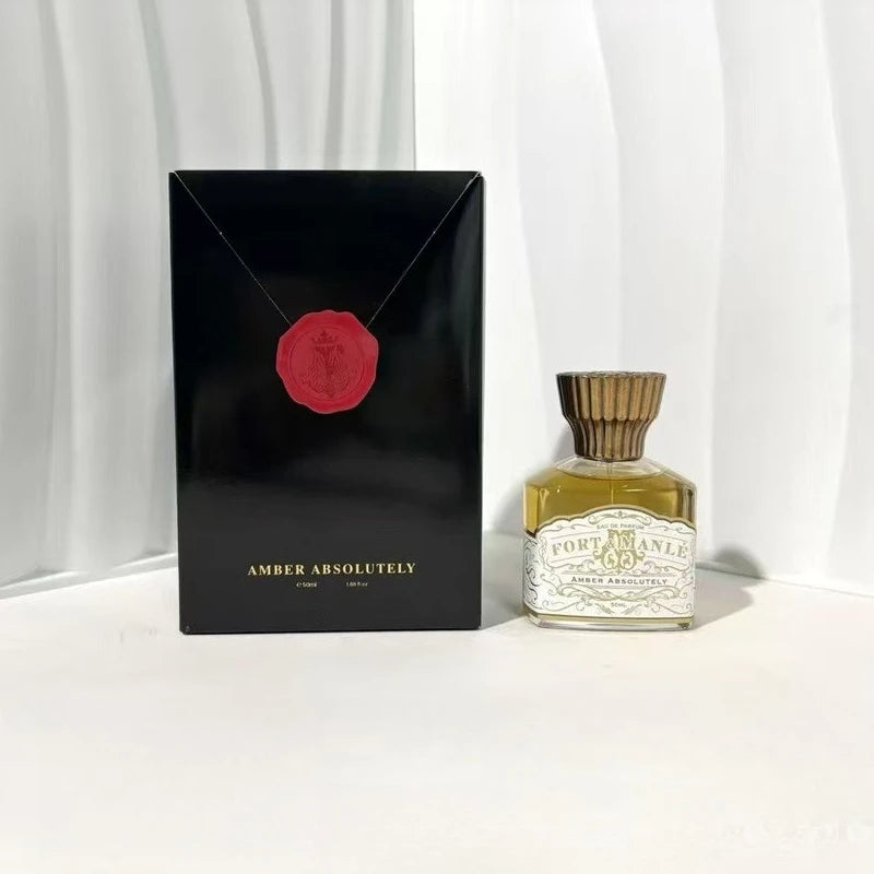 Long Lasting Perfume 50ml for Women Men Cognac Peach Rum Amber Fragrance Body Spray Oriental Woody Parfum Water Deodorant Scent