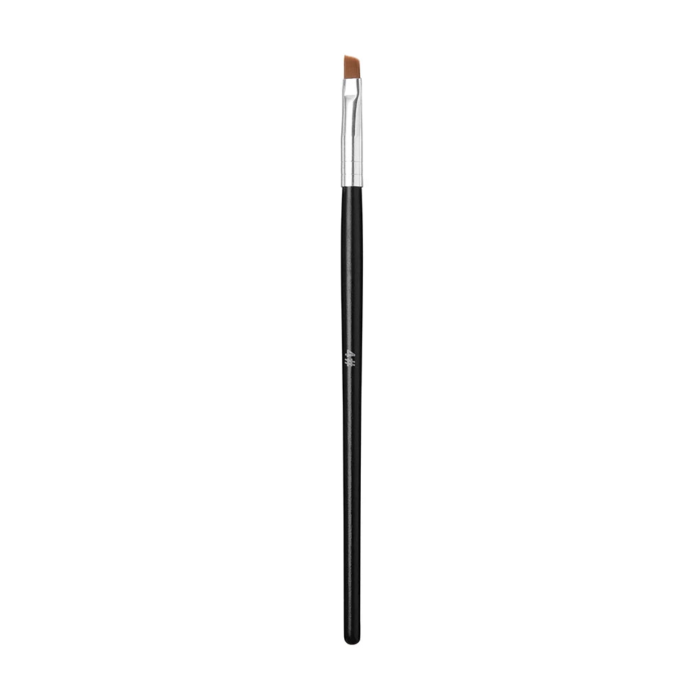 Nail Art Brush Flat Tilted Manicure Brush Nylon Hair Wooden Handle Drawing Brush for Nails Paint Gel Brush Pen Extension Design