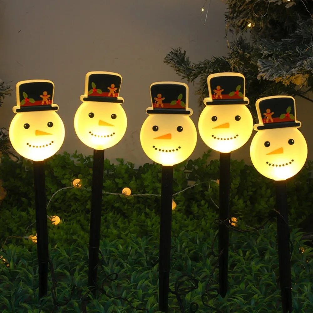 5PCS Solar Garden Stake Lights Outdoor Waterproof, LED Pathway Lawn Lamp Auto On/Off, Christmas Holiday Yard Decor for Walkway