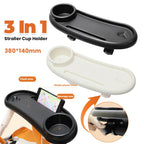 3 In 1 Baby Stroller Dinner Table Tray Universal Removable Tray Include Phone Stand Snack Catcher and Drink Holder for Stroller