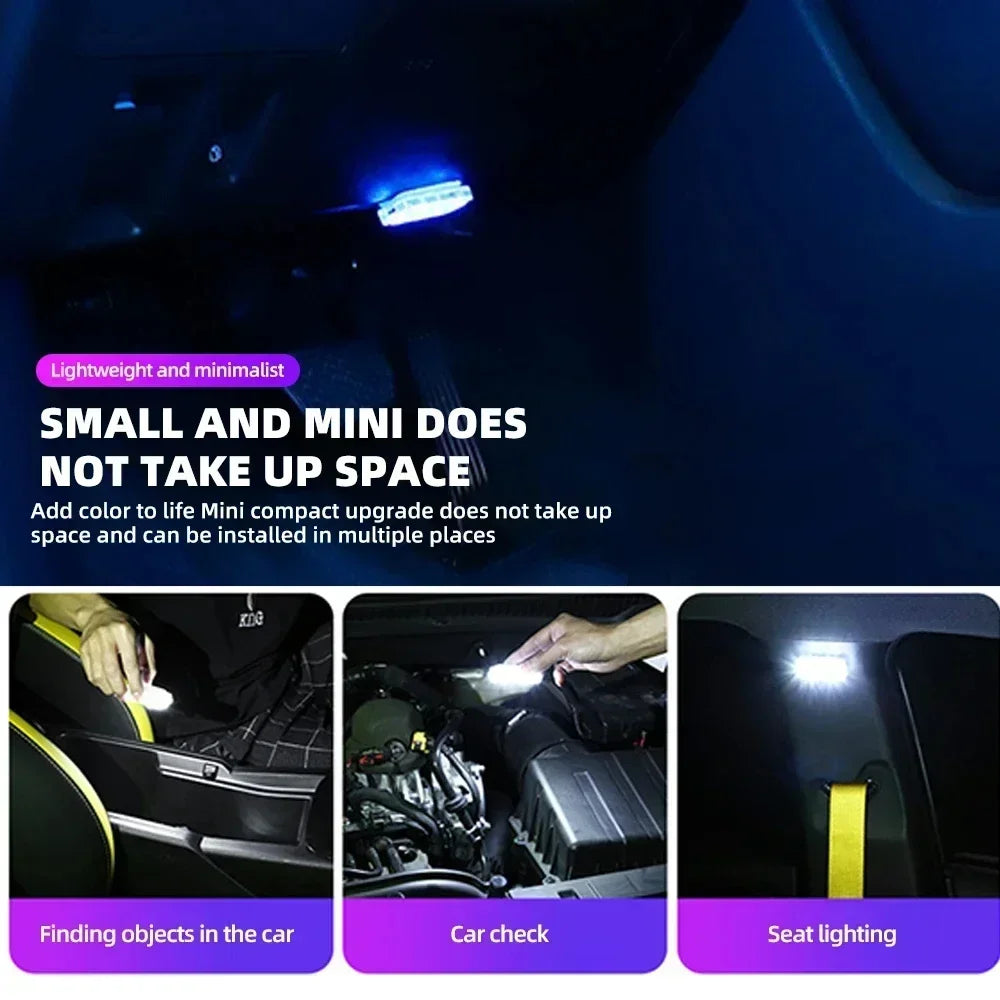 Wireless Led Lights for Car Interior, Car Led Lights Interior, USB Rechargeable Automotive Neon Accent Light