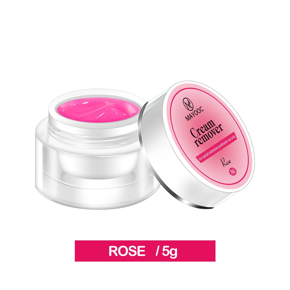 5/15g Cream Lash Remover for Eyelash Extension Low Irritation Eyelash Glue Remover Lash Tech Supplies for Professional Salon