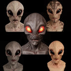 Halloween Alien Mask Cosplay Horror UFO Skull Latex Masks Helmet Carnival Dress Up Party Costume Props