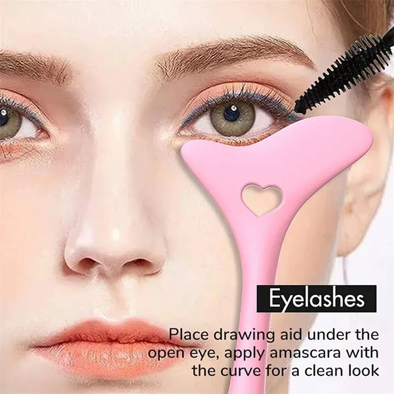 Eyeliner Makeup Stencils 1pc Multi-functional Silicone Eyeliner Aid Tool Drawing Lipstick Wearing Aid Face Cream Applicator
