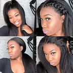 Kinky Straight Human Hair Bundles 8-30 Inch Hair Weave Remy Hair Extensions Yaki Straight Hair 1/3/4 Bundles Wholesale Vendor