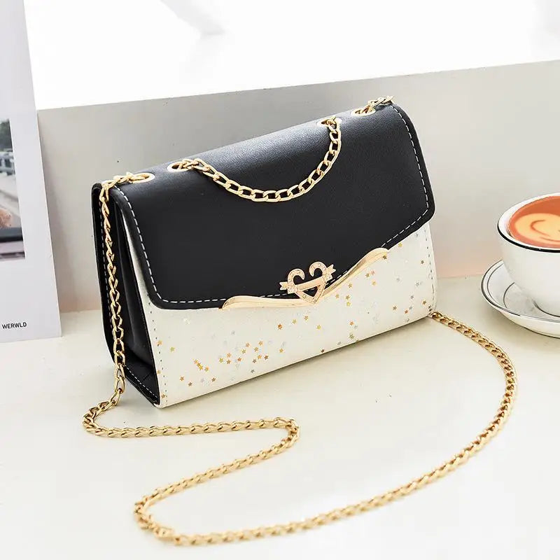 Korean Version Women's Crossbody Bag Sequin Chain Shoulder Bag Mobile Phone Bag