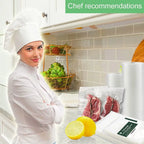 Heavy-Duty Vacuum Sealer Bags Roll with Seal - Cut-to-Size Sous Vide & Food Preservation System, Compatible with Vacuum Sealers