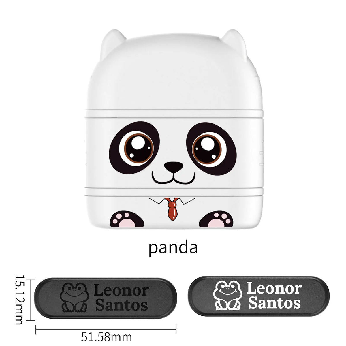 Children's Name Seal Custom Double -layer black and white ink Student's Stamp Kindergarten Clothes Waterproof Name StickerStamp