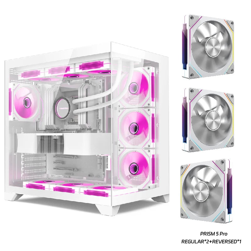 Power train Dreamland PRO ATX motherboard PC gaming 360 water-cooled Sea view room Double-sided glass gaming computer case
