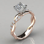 Soild 14K Yellow Gold 2 Carat Diamond Rings for Women 2021 Fashion Pure Jewelry Bizuteria Gemstone Anillos De Wedding Rings