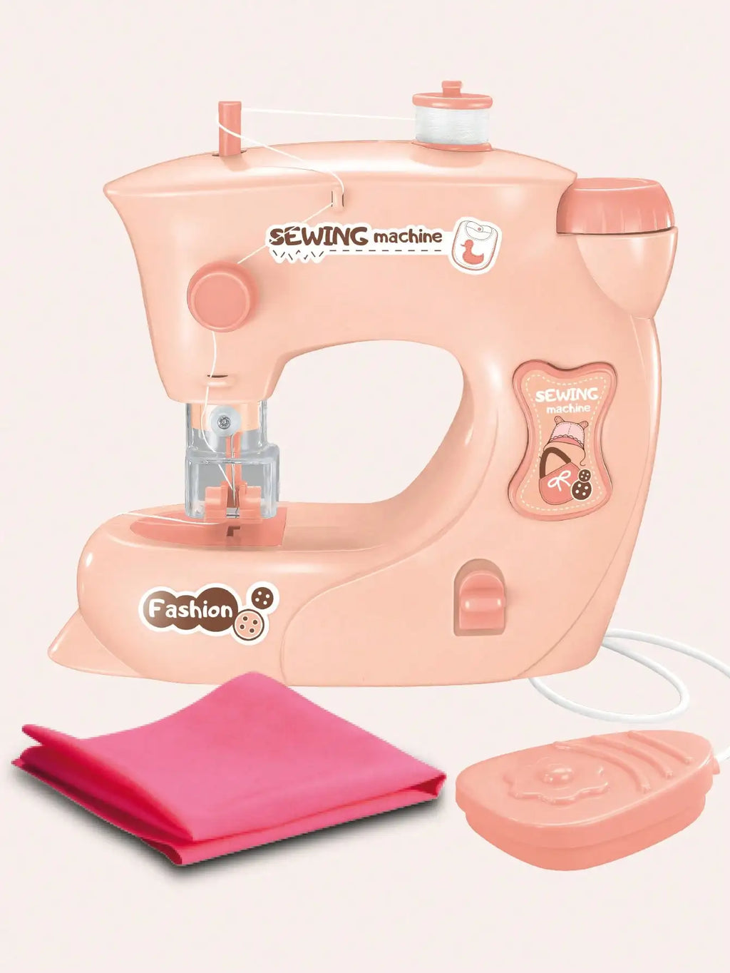 Electric Sewing Machine Toy, Mini Diy Simulation Sewing for Girls Kids 3+ Easy Beginners Toys Play Home Parenting
