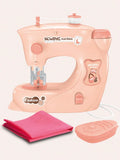 Electric Sewing Machine Toy, Mini Diy Simulation Sewing for Girls Kids 3+ Easy Beginners Toys Play Home Parenting