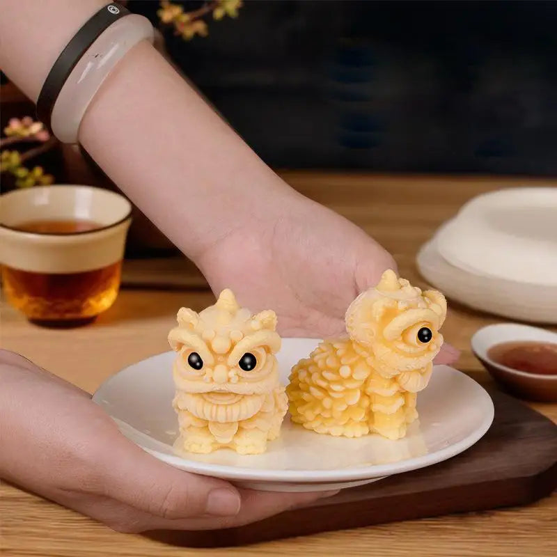 Milk Jelly Silicone Cake Mold 3D Pudding Lion Dance Pig Silicone Mould Home Baking Dessert Decoration Accessories