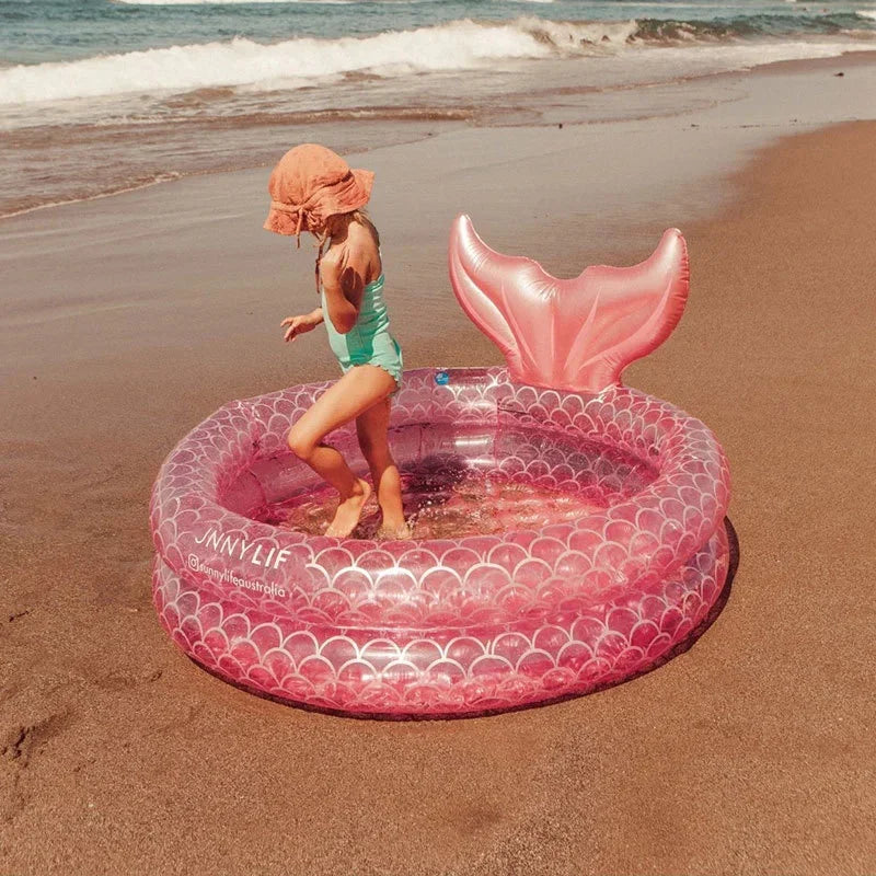 Inflatable Swimming Pool for Kids 150cm Mermaid Water Pool baby Water Paddling Pool Bathtub Circles Pool Party