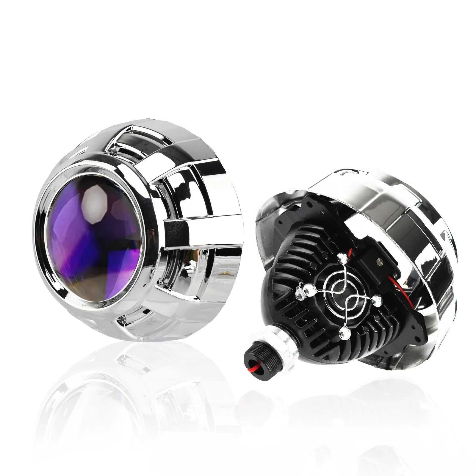 90W 2 PCS 3.0 Inch Blue Bi LED Projector Lens Universal Headlight Retrofit For H1 H4 H7 H11 Auto Light Headlamp Car Accessory