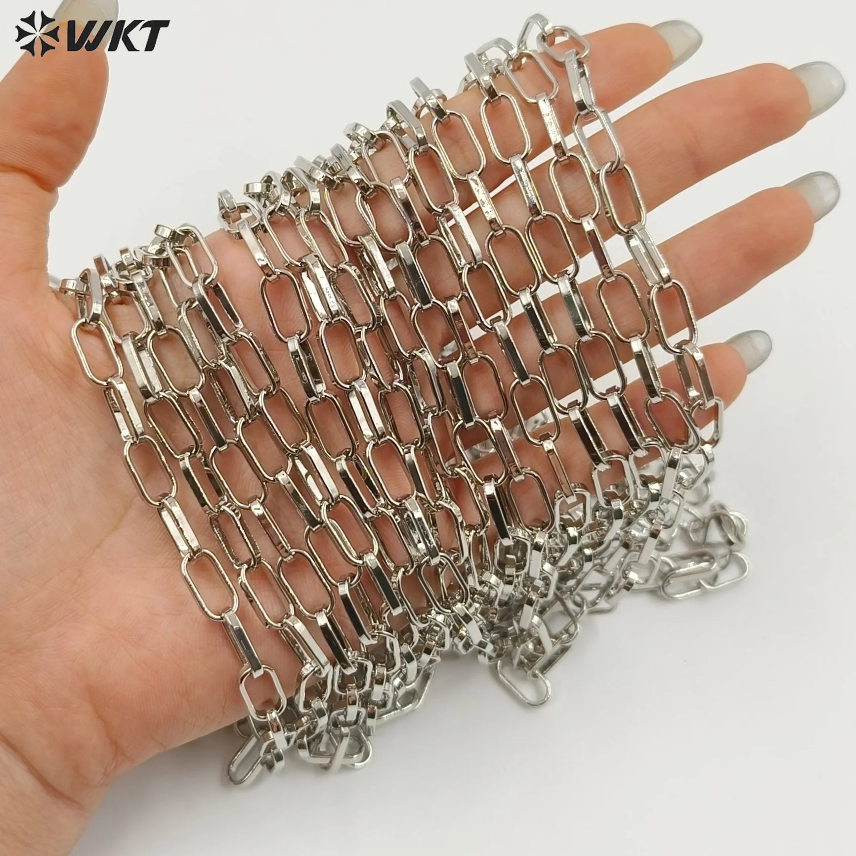 WT-BC178 Personality big chain Yellow brass with gold for men and women to make bracelets necklaces and jewelry accessories
