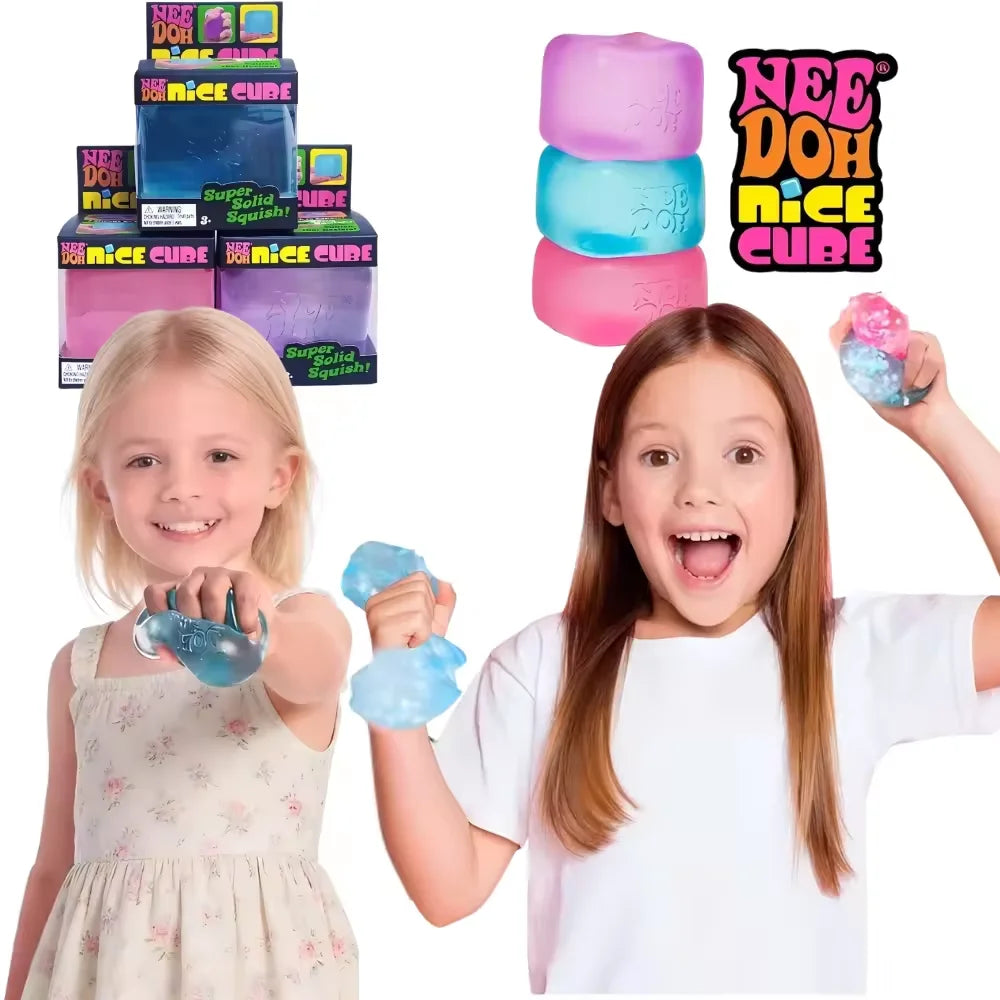 Trending NeeDoh Jellyfish Cube Squish Toy Soft Water Jelly Squeeze Sensory Stress Relief Fidget Toy
