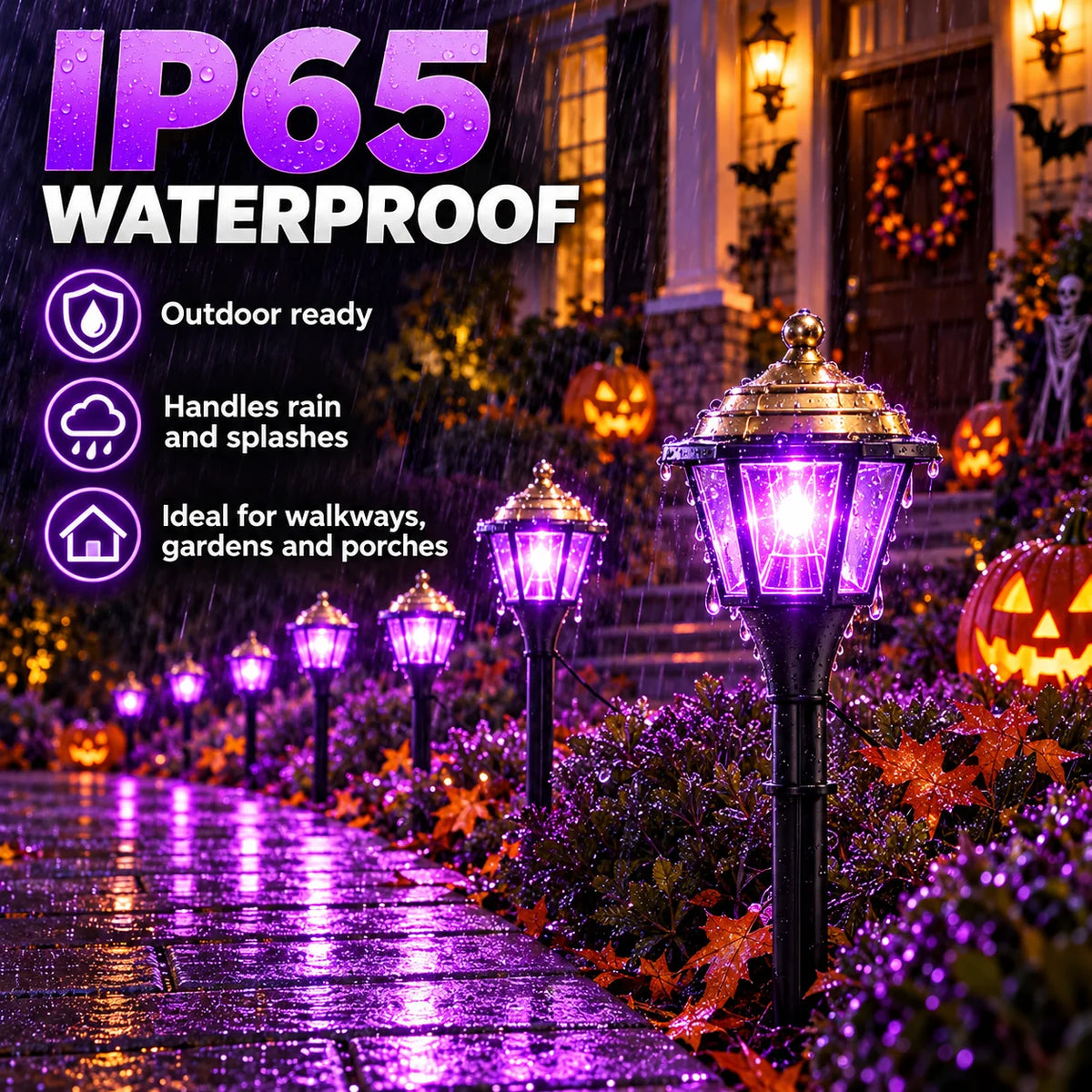 12 Pack Mini Solar Christmas Pathway Lights Outdoor Garden Lantern Stakes LED Waterproof Walkway Yard Decoration Holiday Lights