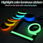Luminous Fluorescent Night Self-Adhesive Glow In The Dark Sticker Tape Safety Security Home Decoration Warning Adhesive Tape