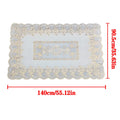 Lace thickened tablecloth rectangular waterproof oil resistant stain resistant European dining table cloth