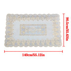 Lace thickened tablecloth rectangular waterproof oil resistant stain resistant European dining table cloth