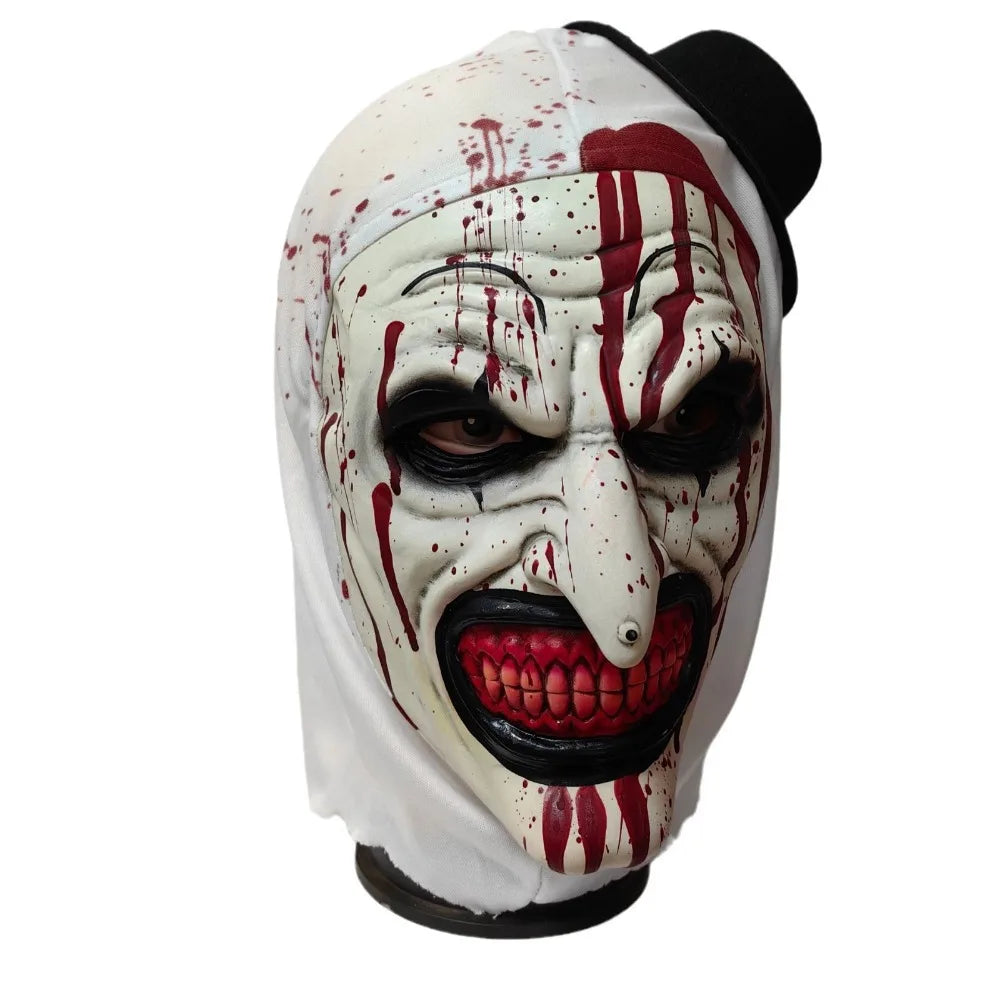 Latex Scary Cosplay Mask Realistic Unisex Halloween Clown Bloody Props Party Costume Ghost House Prop High Quality Clown Mask