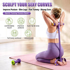 Pedal Resistance Band Tensioner Multi-Functional Household Gym Fitness Equipment Yoga Abdominal Strengthening Tension Rope
