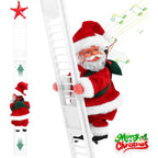 Christmas Electric Santa Claus Climbing Bead Toy Decoration for Children Gift Mall Display Holiday