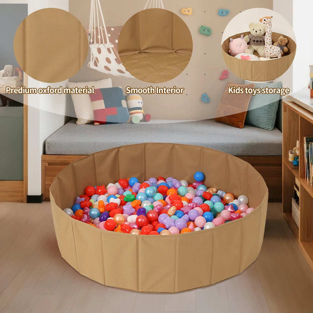 1pc Portable Ball Pit Pool （No balls）Diameter 100cm Oxford Cloth Round Indoor and Outdoor Play For Kids