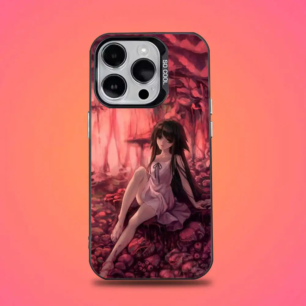 S-Saya no Uta Song Saya For iPhone 11,12,13,14,15,16,17,Pro,Max,Plus,E,Air,Mini Phone Case IMD Matte Black