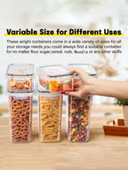 24/48pcs，Sealed food storage containers with LIDS - lunch boxes ideal for organizing and storing grains, rice, pasta, tea, nuts