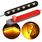 12V LED Strobe Light Strip for Car Motorcycle Hot-selling Cars License LED Medium Grid Flash Strips Auto Exterior Accessories